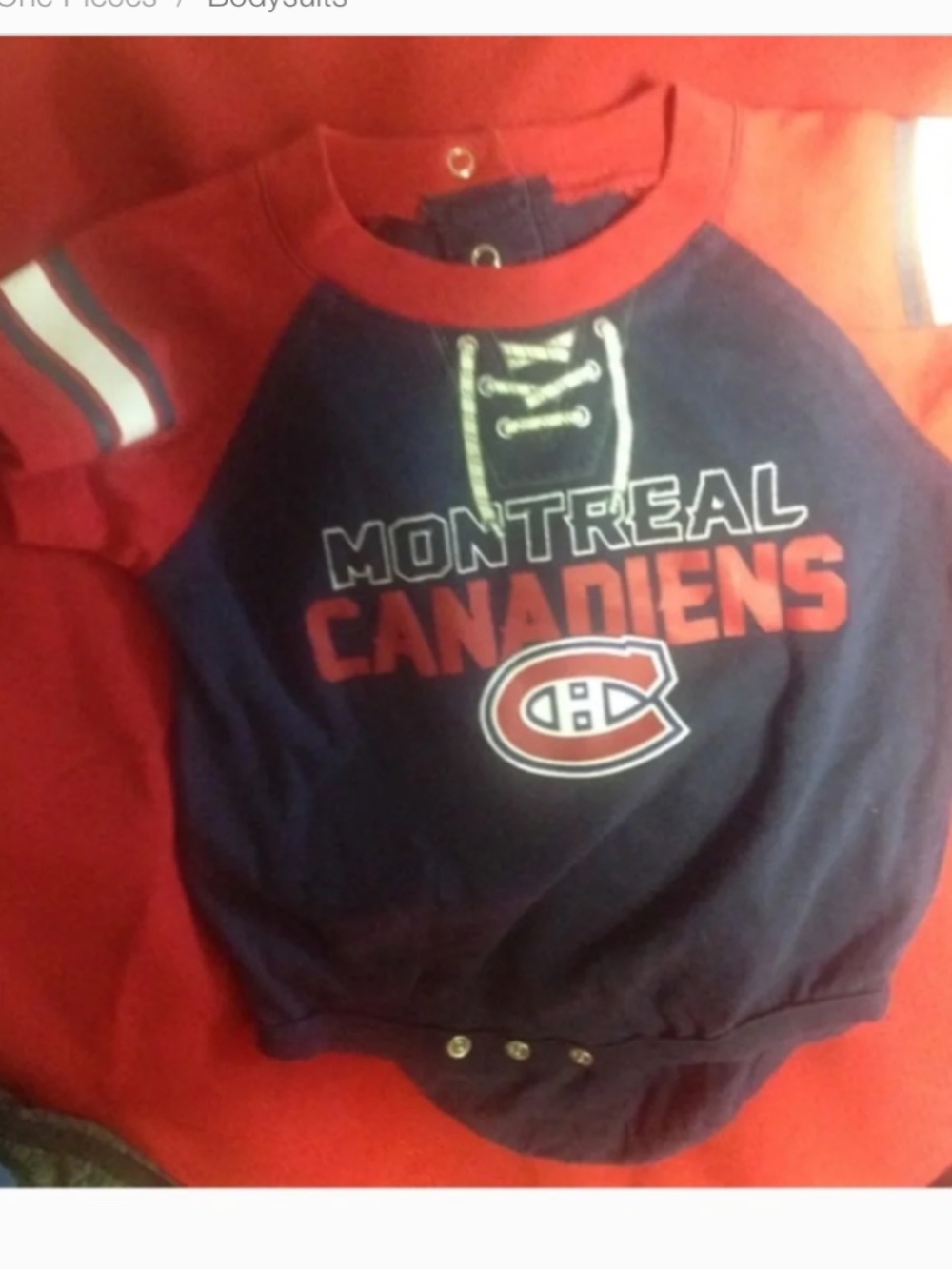 NHL Montreal Canadiens baby onesie
